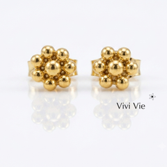 The Primrose Gold Stud Earrings.