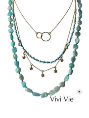 Ocean heart apatite necklace.
