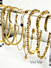 Faceted  beads of gold  (bracelet).