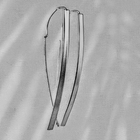925 sterling silver Sterling Silver Arc Drop Earrings
