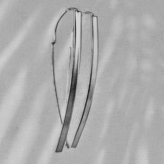 925 sterling silver Sterling Silver Arc Drop Earrings