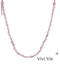 The love embrace Rose quarts necklace