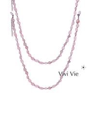 The love embrace Rose quarts necklace