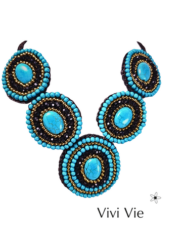 Vivi vie statment  turquoise oasis