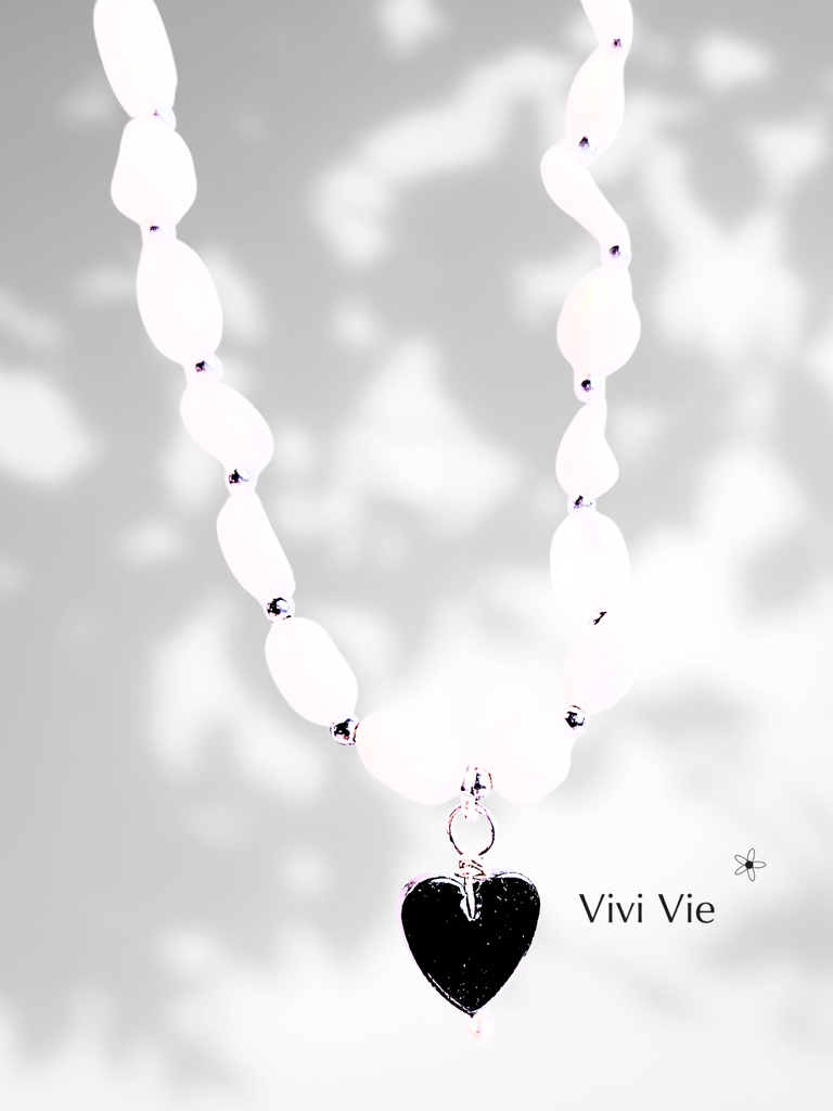 Moonstone with Love from Hematite