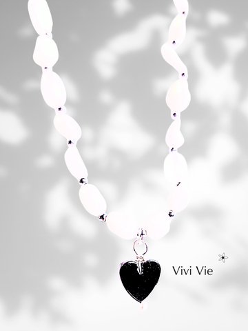 Moonstone with Love from Hematite