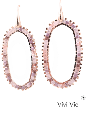 Statement Earrings Champaign Colours