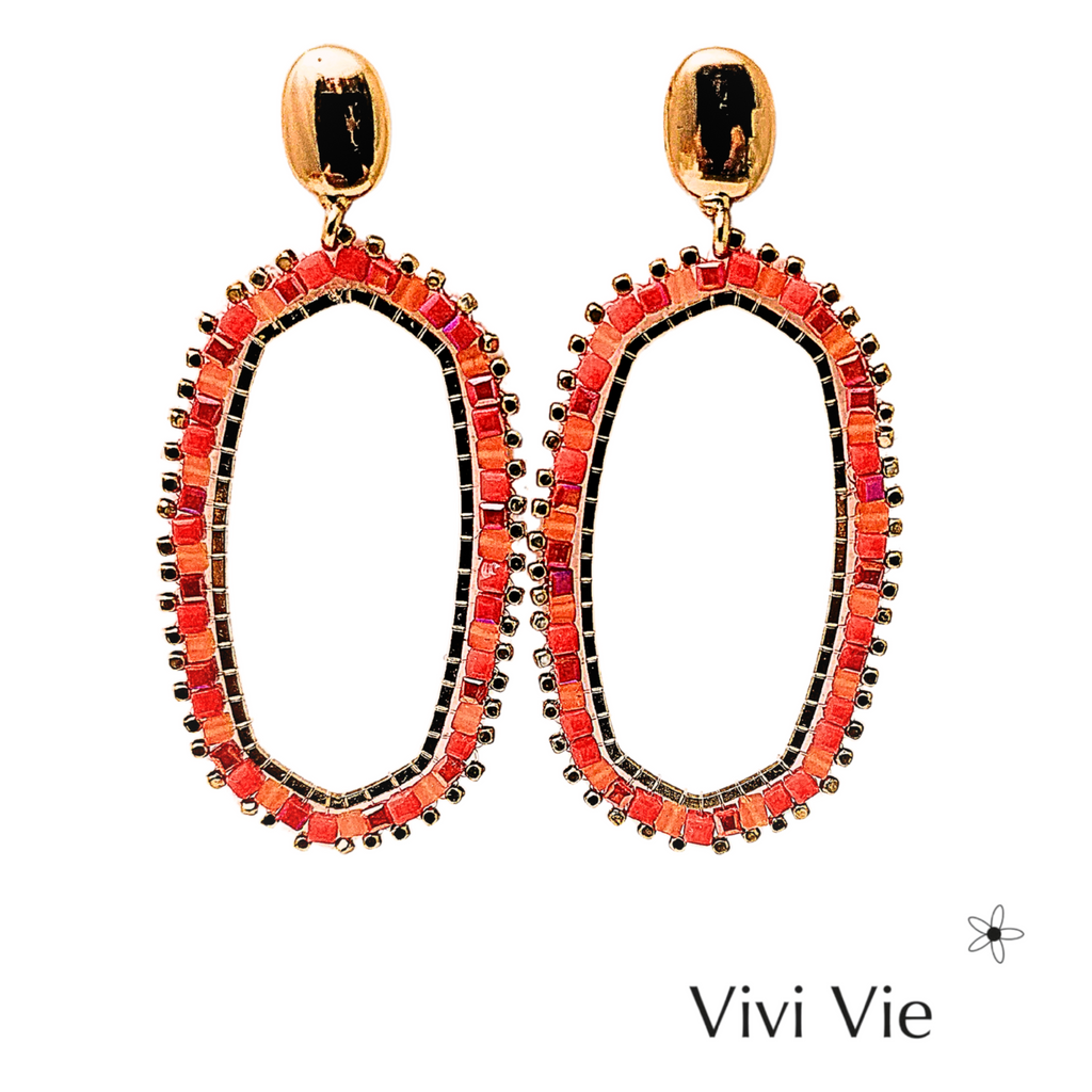 Orange Statement Earrings; a Tangerine Dream.