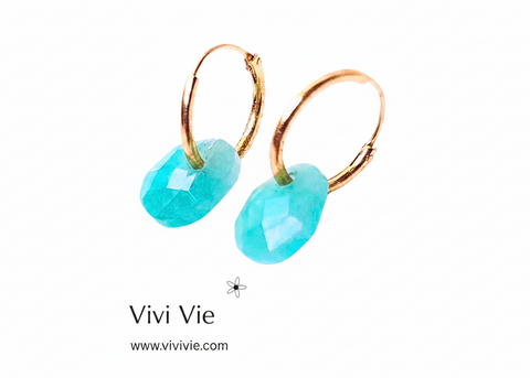 Gold Hoop Huggie Earrings