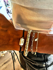 Pearl and 925 Silver Friendship Bracelet