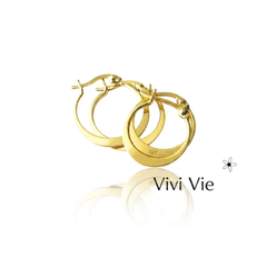 Essential  Sleak Gold Hoop  Earrings