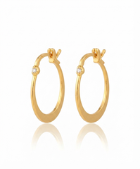 Essential  Sleak Gold Hoop  Earrings