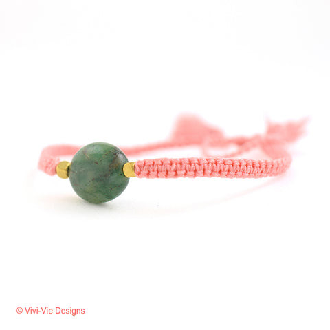 Green Agate Friendship Bracelet