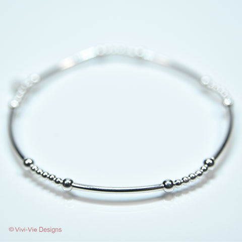 925 Silver Delicate Bead Bracelet