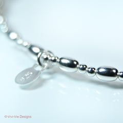 925 Silver Rice Bead Bracelet